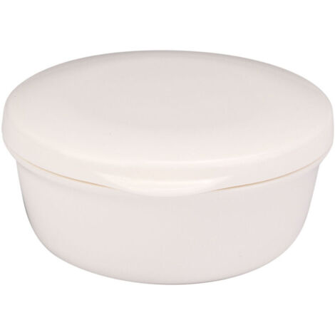 Vtizikl Boîte à savon ronde compacte avec couvercle pour égouttoir et récipient pour voyage (1/4)