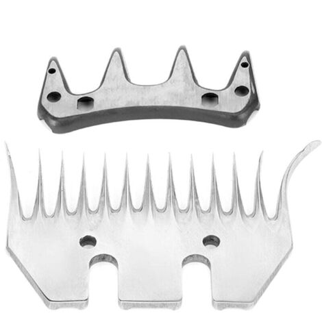 Vtizikl Lames de cisaille à moutons, peigne électrique à 13 dents, lames courbes pour le toilettage des chèvres, agneaux, alpagas (13 dents courbées) (1/4)