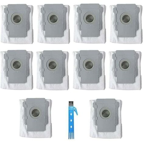 Vtizikl 10 paquets de sacs à ordures accessoires pour iRobot Roomba i7 (7150) i7 + / Plus (7550) S9 + (9550) E5 E6 E7 pièces de rechange (1/4)