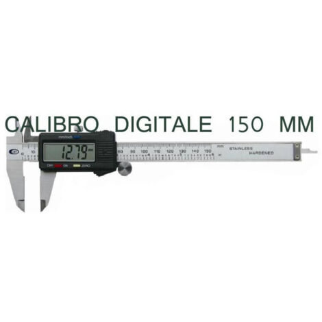 Calibro Digitale A Corsoio 150 Mm In ABS Con Display LCD, Misura Metrico/imperiale