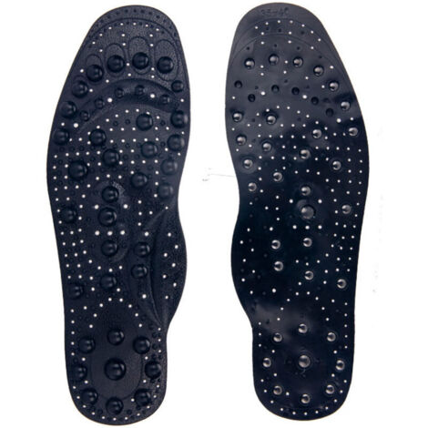 Vtizikl Semelles magnétiques de massage par points d'acupuncture à 68 aimants Semelles magnétiques en PVC Semelles de thérapie par acupression Semelles de massage par thérapie magnétique (1/4)