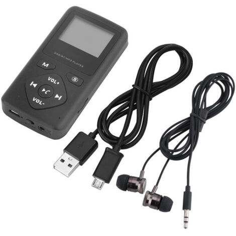 Vtizikl Récepteur radio numérique de poche DAB/DAB+ lecteur MP3 Bluetooth avec écouteurs (1/4)