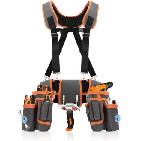 Vtizikl Sangle à outils - Pro Ultra anti-usure - 18 poches - pour Menuisier - Charpentier - Électricien (1/4)