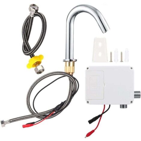 Vtizikl Robinet Automatique, Robinet de Lavage à capteur Infrarouge à Filetage G1/2 ", Robinet d'évier de Cuisine en Acier Inoxydable sans Contact, à Piles, pour Bassin de Cuisine (1/4)