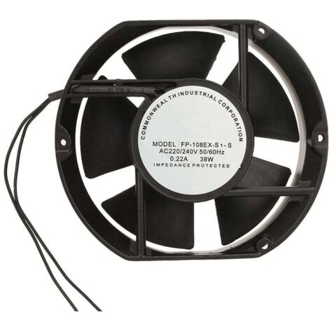 Vtizikl Ventilateur axial, universel à faible bruit AC 220 V 38 W avec roulement billes ovale ventilation ventilateur refroidissement silencieux pour refroidisseme le machines et la circulation l'air (1/4)