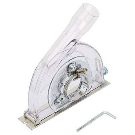 Vtizikl Couvercle Anti-Poussière de Coupe, Capot de Protection Meuleuse 125 Protection Meuleuse 125mm Carter Aspiration Meuleuse pour Meuleuse d'Angle 100/125/150 mm et Disque de Scie 90/115/125 mm (1/4)