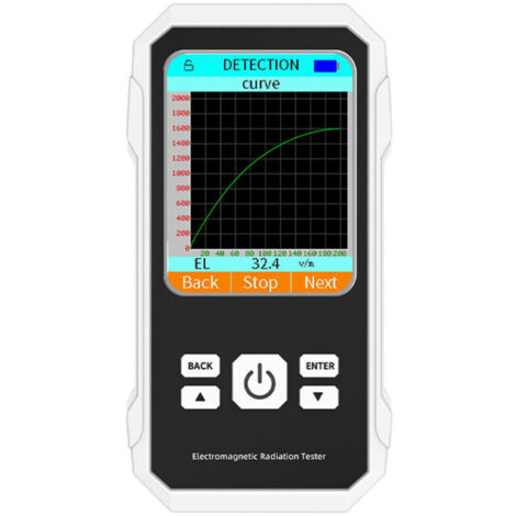 Vtizikl Détecteur de rayonnement de champ électromagnétique à numérique Détecteur de champ LCD portable pour la maison, la chambre, le bureau, l'extérieur (1/3)