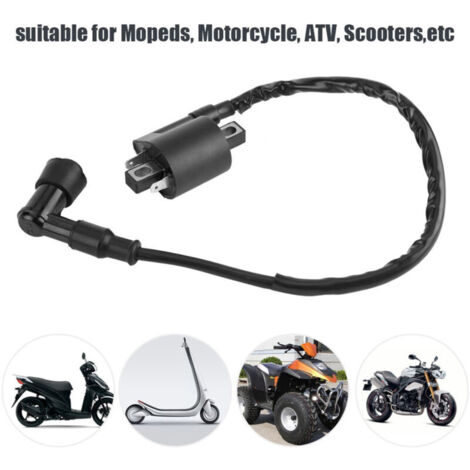 Vtizikl Bobine d'allumage de moto, bobine d'allumage de moto 2 pour CBF125 CBR125 CR125 CR250 A