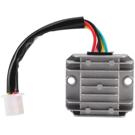 Vtizikl Régulateur redresseur de tension 12V 5 fils pour moto ATV Dirt Quad Scooter Autres pièce de rechange pour voiture (1/4)