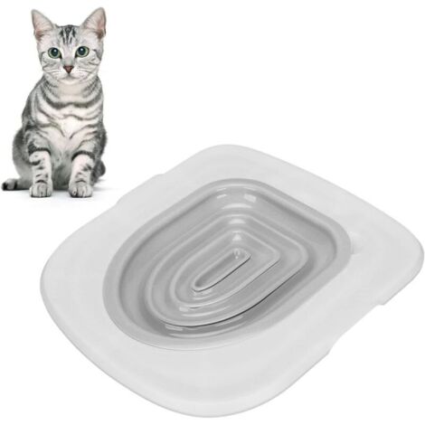 Vtizikl Entraîneur de litière pour Chat Kit d'entraînement pour Toilettes Système d'entraînement de litière réutilisable (1/4)