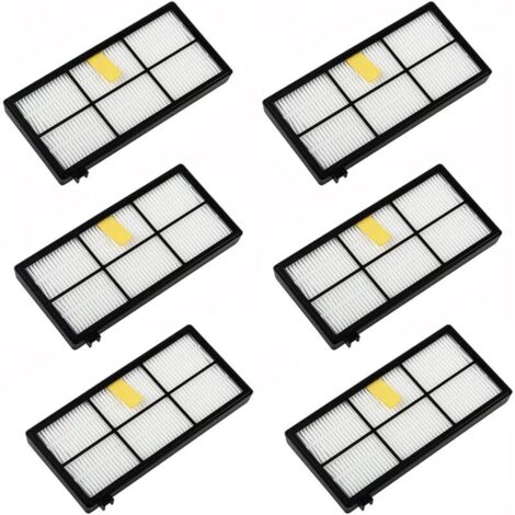 Kit di accessori per filtri di ricambio Vtizikl da 6 pezzi per iRobot Roomba serie 800 900 850 860 861 866 870 880 890 900 960 980 981 985 (1/4)