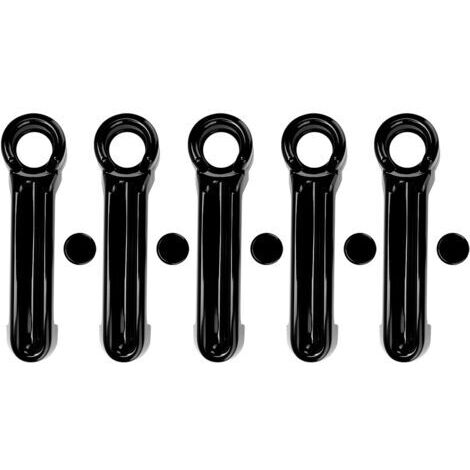 Jeffergarden Poignée de Porte Extérieure 10 Pièces ABS Voiture Poignée de Porte Extérieure Garniture de Couverture Convient pour Wrangler JK 07-17noir (Noir) (1/5)
