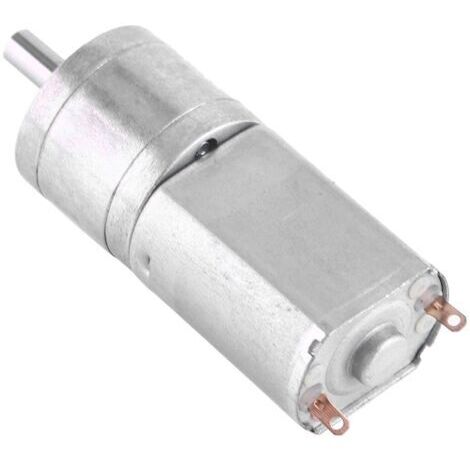 Vtizikl Moteur à engrenage réducteur de vitesse à couple élevé 12 V CC diamètre 20 mm (100 tr/min) (1/5)