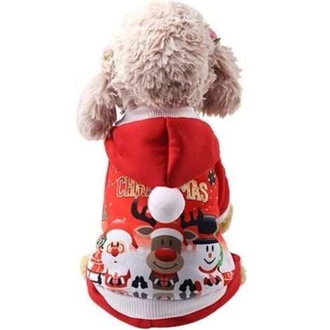 VtiziklAutomne Hiver Noël Chien Vêtements Costume Chat Chihuahua(Xs)