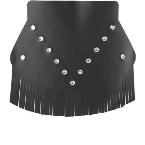Vtizikl Bavette de Garde-Boue de Moto, décoration de Couvercle de Garde-Boue arrière à Franges en Cuir Universel pour protéger Vos pneus(Noir) (1/5)