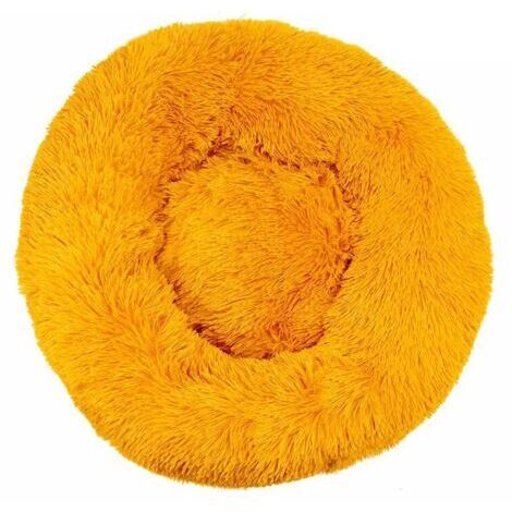 VtiziklLit pour Chat, Coussin Moelleux, Doux Lavable pour Chiens Chats (Jaune Doré, 70 cm), Ensoleillé (1/5)