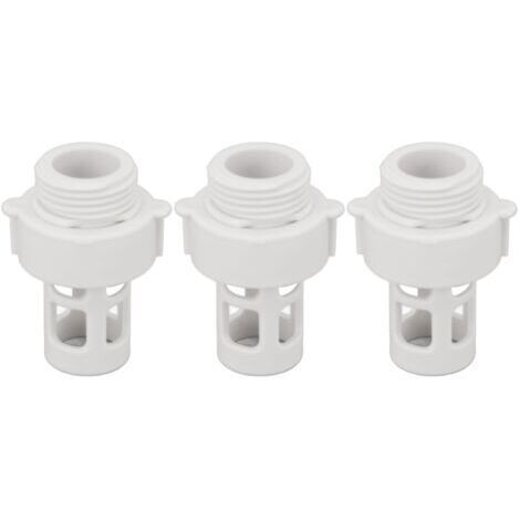 Vtizikl Connecteur de bouchon de vidange de tuyau de piscine, adaptateur de tuyau de piscine, bouchon de Drainage d'eau pour piscines rondes Intex 10184, filetage de 25mm, 3 pièces (1/5)