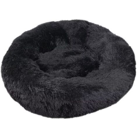 VtiziklLit pour Chat, Coussin Moelleux, Doux Lavable pour Chiens Chats (Noir, 70 cm), Ensoleillé