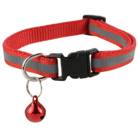 VtiziklCollier Chat Anti Étranglement Réglable Réfléchissant avec， Pendentif Porte-Adresse Anti-Perdue Clochette et Boucle de Sécurité, Fourniture d'animaux Domestique Multicolore Mignon, Ensoleillé