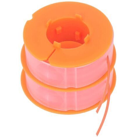 Vtizikl 2pcs Ligne de Bobine de Débroussailleuse, Ligne de Bobine de Tondeuse à Gazon Remplacement D'accessoires de Tondeuse en Nylon Adaptés pour Bosch Art 30 Art 30FA(Orange) (1/5)