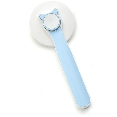 Vtizikl(Bleu)Brosse de toilettage pour chat, brosse auto-nettoyante pour chats, brosse à poils longs et courts, brosse à poils courts pour enlever les sous-poils lâches