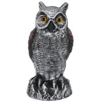 Vtizikl Faux Simulation Hibou Statue Décoration Extérieur Jardin Plastique Répulsif Chasse Decoy10201
