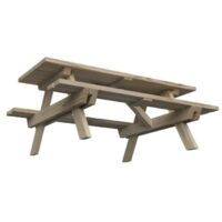 Mesa de pícnic MASGAMES MUNICH L 180 cm largo Pintado con Lasur Mesa sin respaldo