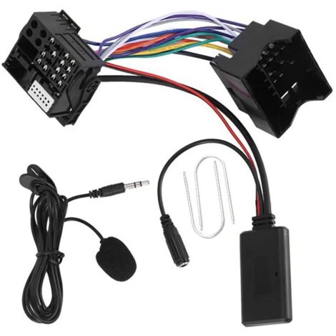Auto-Bluetooth 5.0-AUX-Kabel, Freisprechmikrofonadapter, kostenloser Anruf, Mobiltelefon, praktisch für Peugeot Citroen C2 C5 RD4. (1/5)