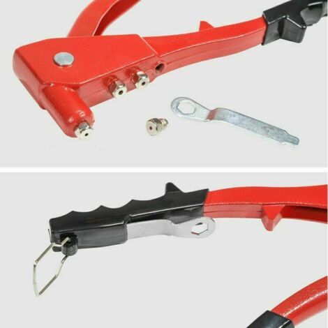 Pinza Rivetti Pinza per rivetti con 100 rivetti ciechi in 4 misure - Pinza per rivetti