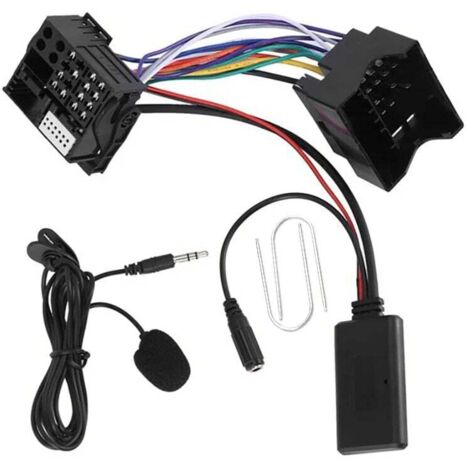 Voiture Bluetooth 5.0 câble Aux Microphone mains libres téléphone portable adaptateur d'appel gratuit pour Peugeot citroën C2 C5 RD4 pratique,TRIMEC (1/5)