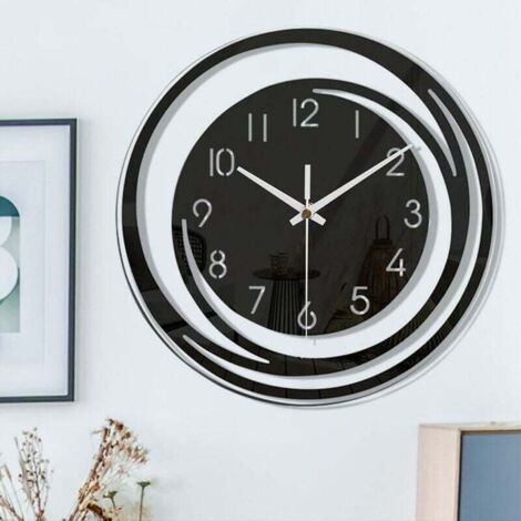Orologio da parete moderno, decorativo e silenzioso per camera da letto, soggiorno, decorazione