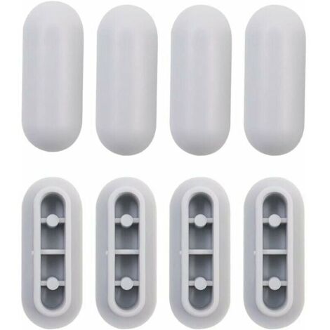 4 pezzi di tampone universale per sedile WC, kit tampone universale per sedile WC, ricambio per paracolpi in plastica per sedile WC (1/4)