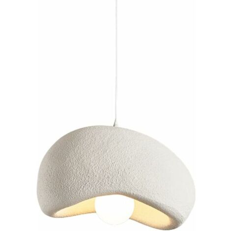 Lampada a sospensione moderna da 30 cm per sala da pranzo, isola cucina, corridoio, ristorante, lampada a sospensione, attacco E27, lampada a forma di nido d'uccello in stile giapponese Wabi-Sabi
