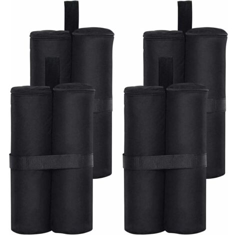 Confezione da 4 sacchi di sabbia per gazebo, resistenti di livello industriale, con doppia cucitura, per tenda a scomparsa, sacco per piedi appesantito (1/5)