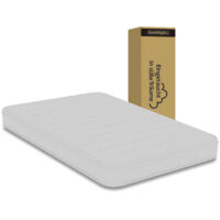 Materasso a molle insacchettate traspirante 3D 160 × 200 cm, silenzioso, poco fastidioso, morbido e stabile, doppio supporto, alto 23 cm, bianco