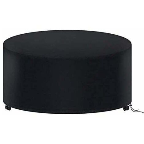 Telo protettivo per tavolo 180 x 90 cm, copertura per mobili da giardino rotondi, copertura impermeabile per mobili da giardino, tessuto Oxford 210D per esterni rotondi Tavolo (1/4)
