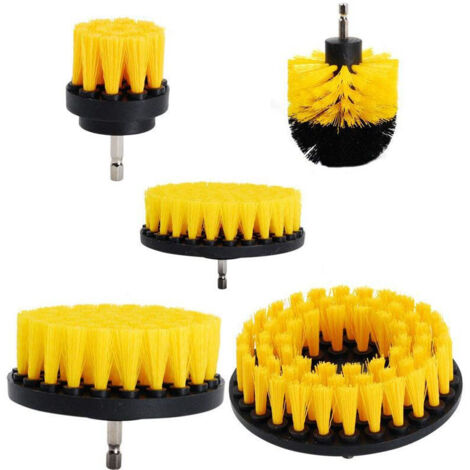 5 pezzi di spazzola per trapano, kit di pulizia per spazzole per trapano, spazzola per trapano per superfici del bagno, pavimento, vasca da bagno, piastrelle e auto (set di 5 pezzi: 5 cm, 8,9 cm, 10 c (1/5)
