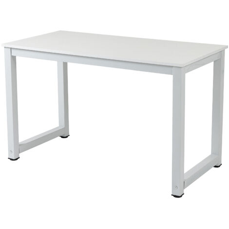 Escritorio con tablero grande, mesa de oficina estable y moderna, mesa multifunción para trabajo y reuniones, mesa ordenador comedor auxiliar, montaje fácil (1/5)