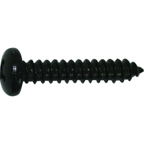 Bohrschrauben schwarz 4,2 x 25 mm mit Rundkopf - 50 Stück