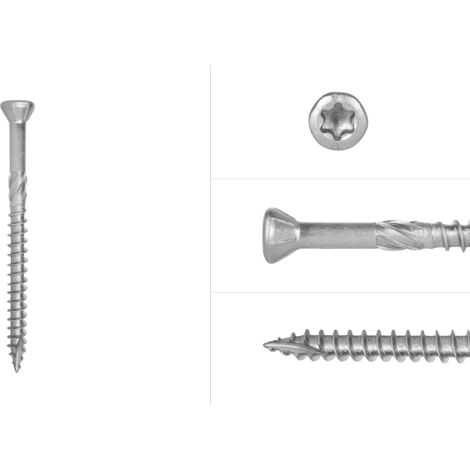 Terrassenschrauben edelstahl 410 5 x 50 mm Torx 25 Teilgewinde -