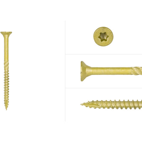 Spanplattenschrauben AR-Beschichtung 6 x 80 mm Teilgewinde Torx