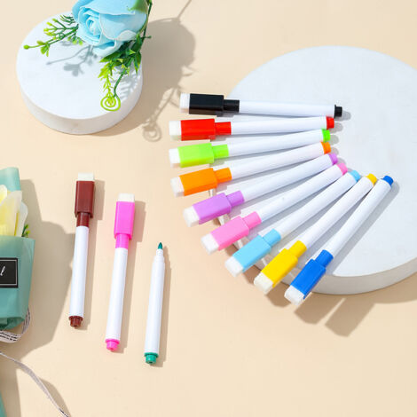 4 Farben Wärmeauslöschbarer Stoffmarker – Set Mit 16 Nachfüllern, Verschwindet Bei über 60°C, Für Nähen & Quilten