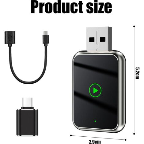 Kabelloser CarPlay-Adapter für iPhone & Android