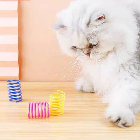 Classicseali Katzenwurm-Spielzeug (4 Stück) - Interaktiver Zauberstab Mit Seilzug Zum Jagen Und Spielen Für Indoor-Katzen