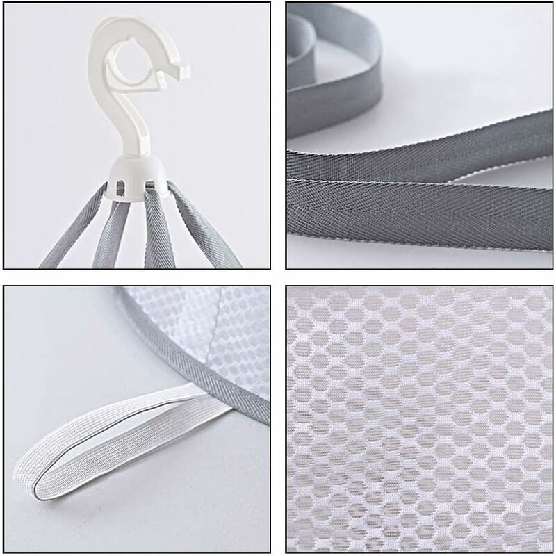 Stendino Pieghevole Sospeso A Rete OUNONA - Rettangolare 61x78 Cm In Acciaio Inox