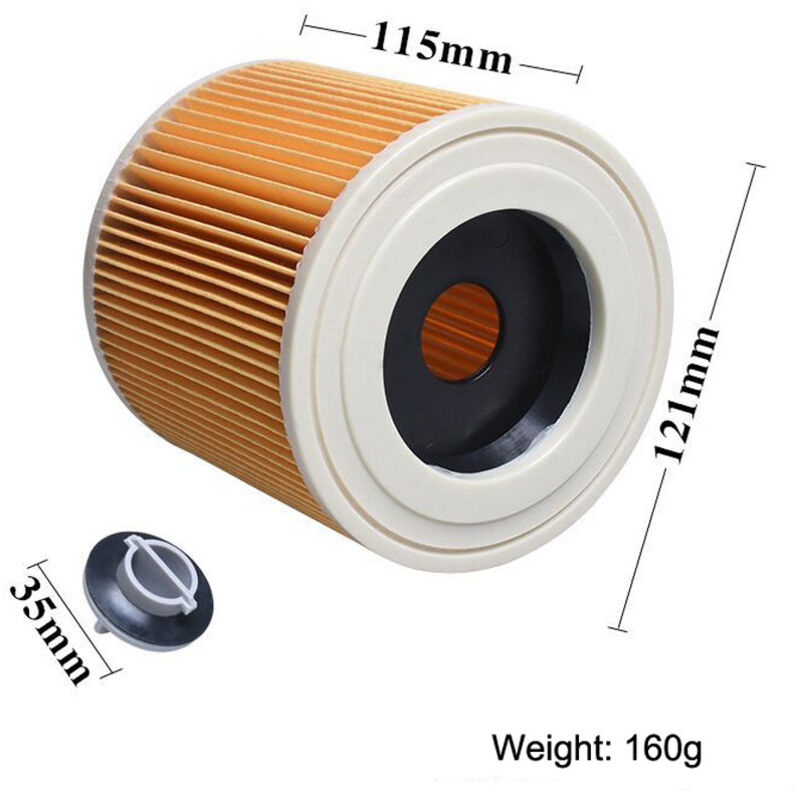 Filtro A Cartuccia Vikye Per Aspirapolvere Kacher A2004 A2054 A2204 A2656 – Ricambio Con Copertura, Anti-polline