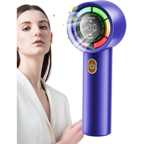 Mini ventilatore portatile con display digitale e batteria ricaricabile