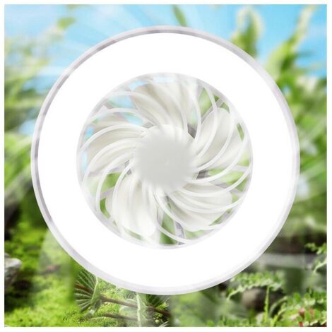 Ventilatore Da Soffitto Con Luce LED E27 12W 6000K – Bianco Freddo, 3 Velocità, Silenzioso, 15.5cm