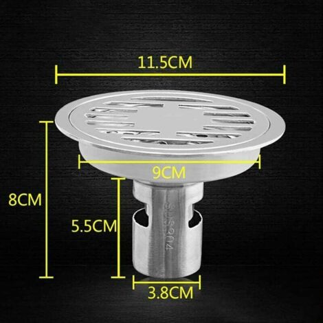 Filtro Lavandino Bagno in Acciaio Inox,Filtro Capelli Doccia,Raccogli Capelli Lavandino,Filtro Scarico Lavello Cucina,Filtro Scarico Antiostruzione,Filtro di Scarico a Pavimento Bagno(Set di 3 misure