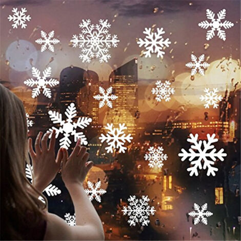 Adesivo per finestra di Natale in PVC, decorazione natalizia 110 cm x 38 cm
